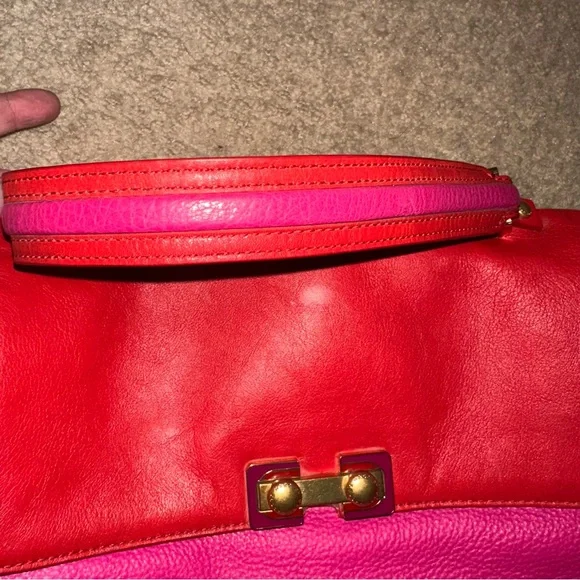Marc Jacobs Vibrant Red and Pink Shoulder Bag - Picture 10 of 15